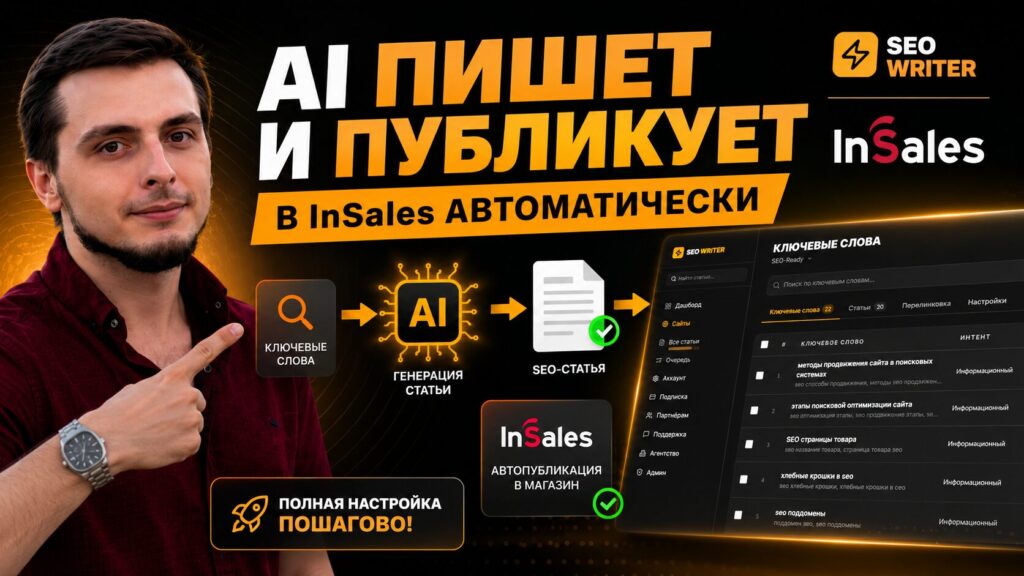 Автоматическая генерация и публикация SEO-статей в интернет-магазин на InSales
