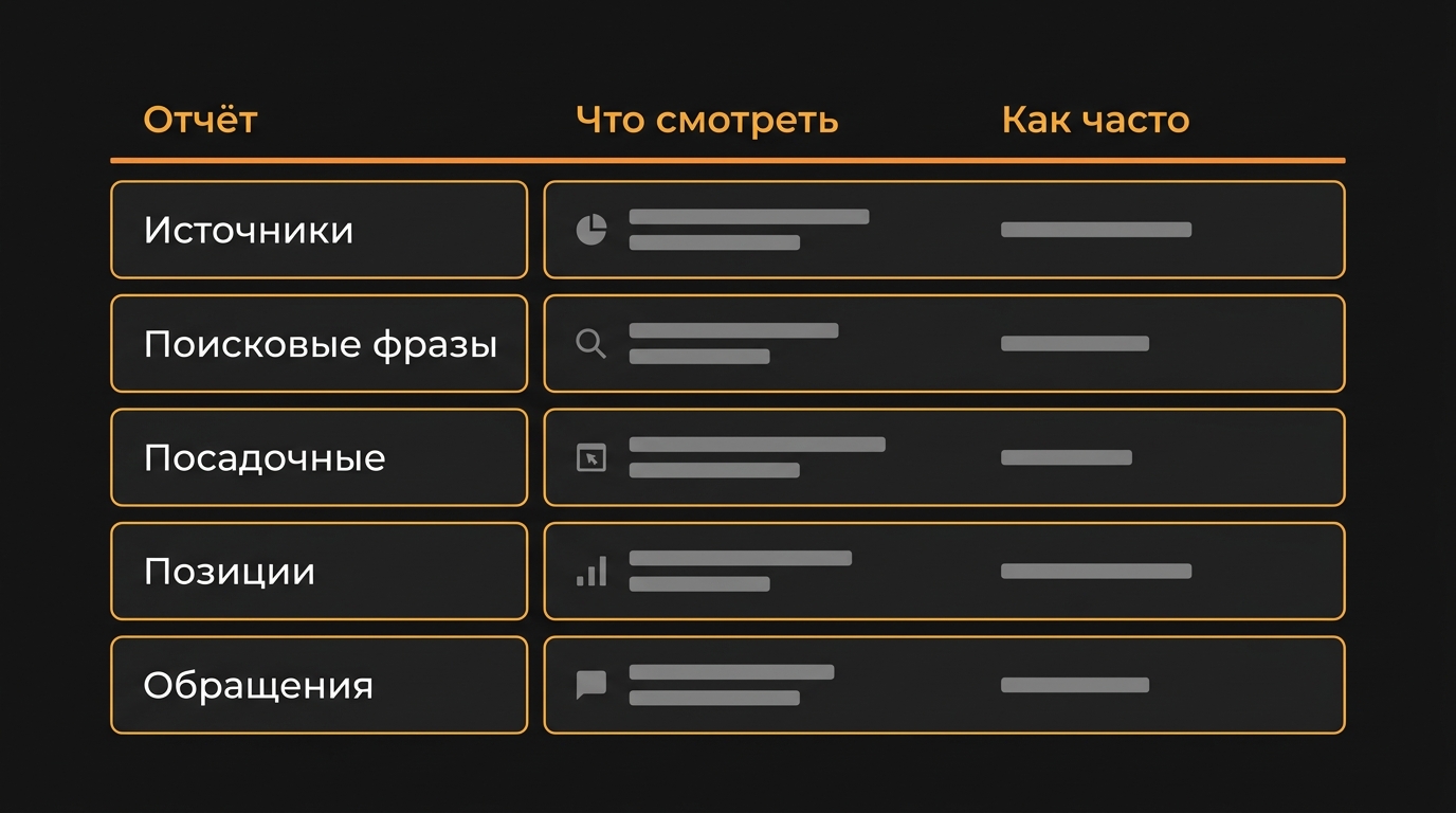 Результаты SEO: какие метрики смотреть и когда ждать эффект 2 Какие отчёты смотреть при оценке результатов SEO и с какой частотой